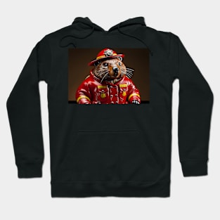 Glass Fire fighting Wombat Hoodie